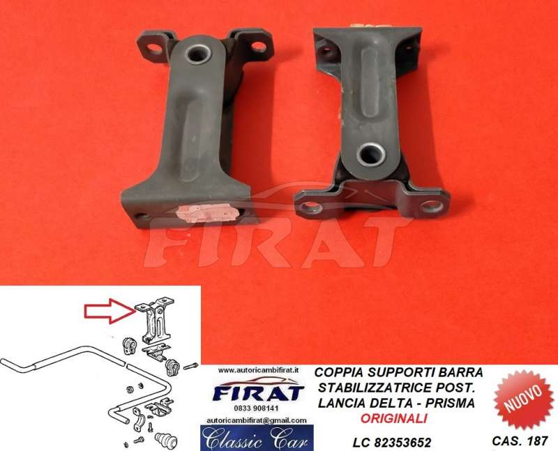 SUPPORTI BARRA STABILIZZATRICE LANCIA DELTA POST. (82353652)